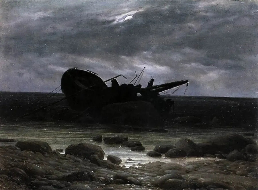 Ay Işığındaki Kayıp - Caspar David Friedrich