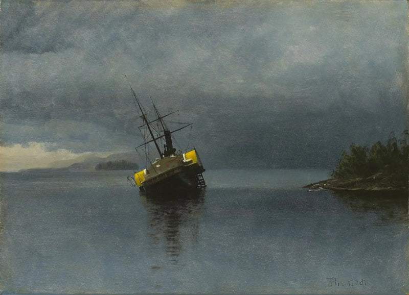 Alaska'daki Loring Körfezi'nde Ancon enkazı - Albert Bierstadt