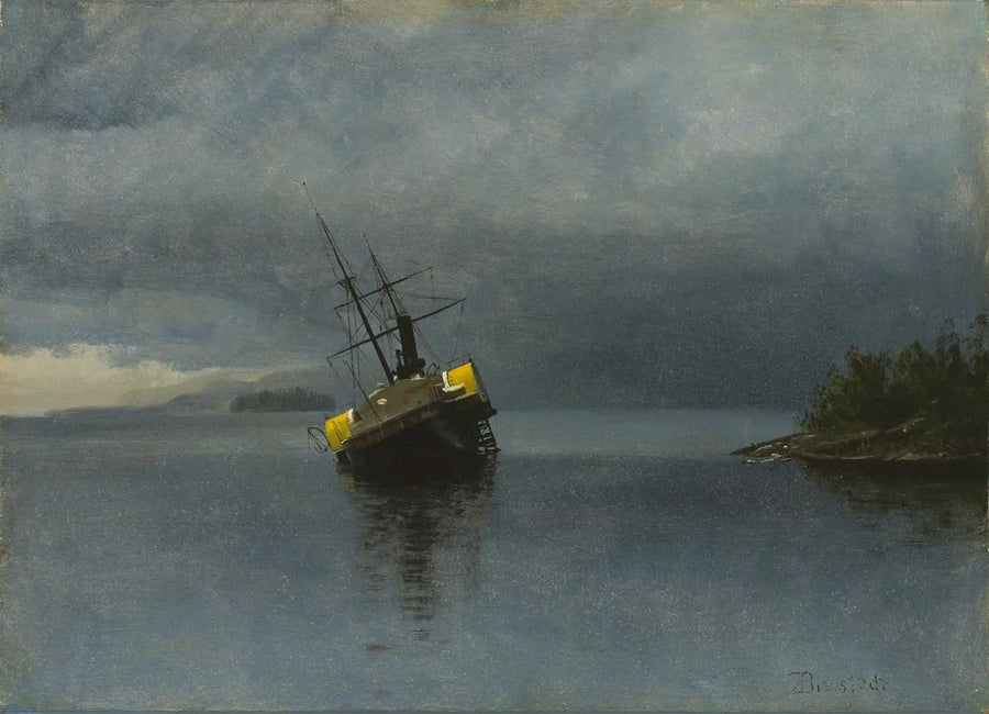 Alaska'daki Loring Körfezi'nde Ancon enkazı - Albert Bierstadt