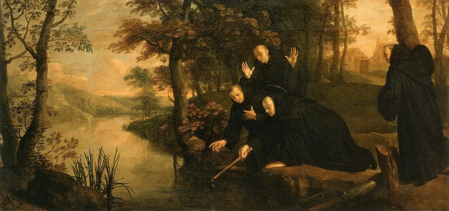 Épisodes de la vie de saint Benoît : La hache rattachée à son manche - Philippe de Champaigne