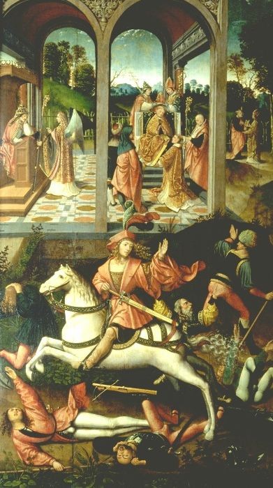 Lituanya Saint Hubert'in Hayatından Bölümler - Jacob Cornelisz van Oostsanen