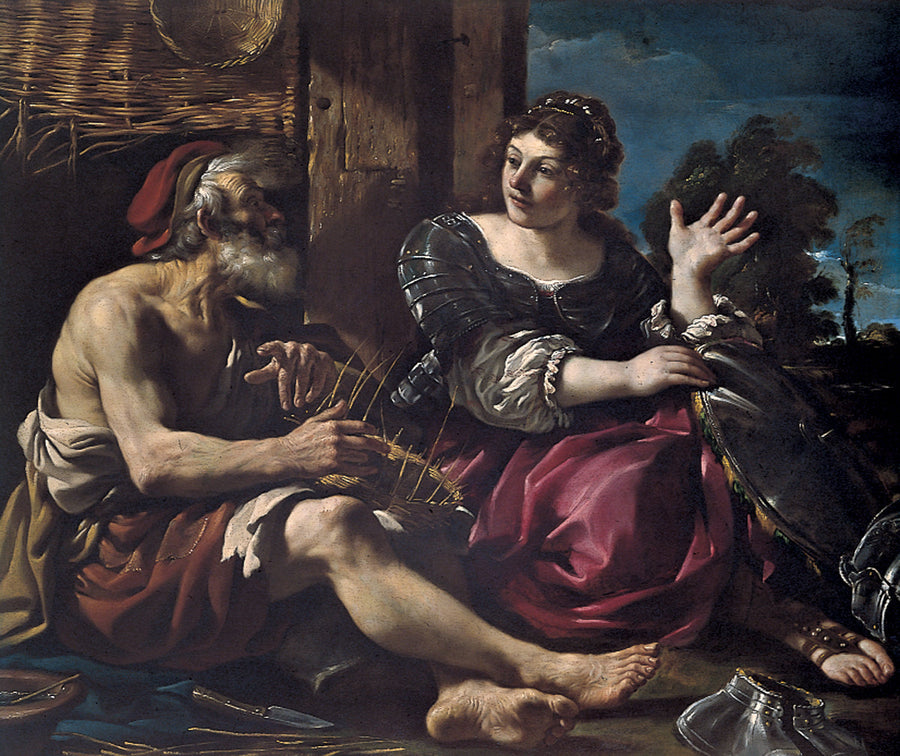 Erminia ve Çoban - Guercino