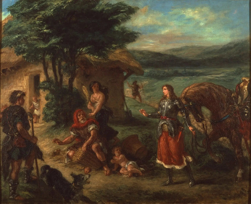 Erminia ve Çobanlar - Eugène Delacroix