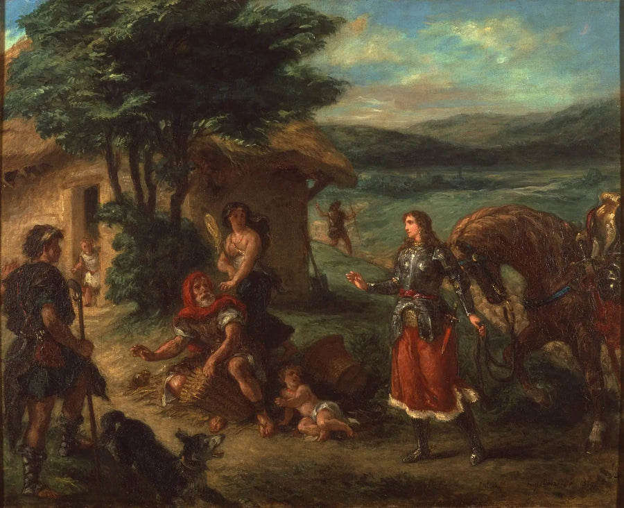 Erminia ve Çobanlar - Eugène Delacroix