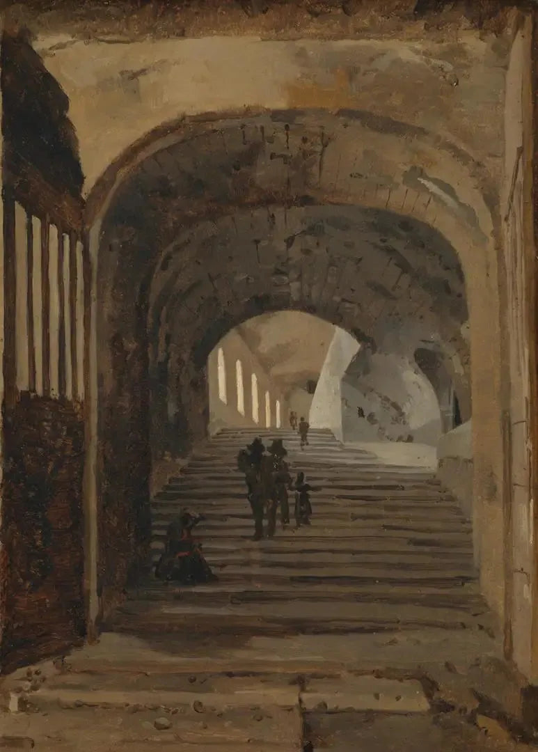 Mécène Villası Merdiveni, Tivoli - Jean-Baptiste Camille Corot