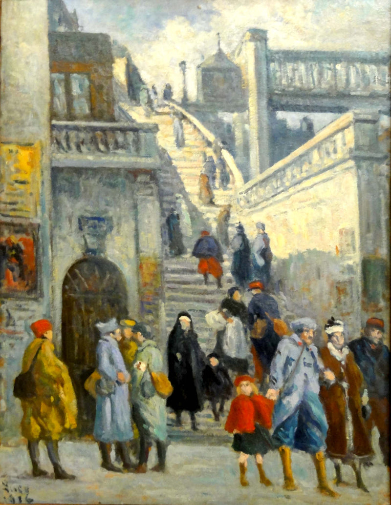 Alsace Caddesi Merdivenleri - Maximilien Luce