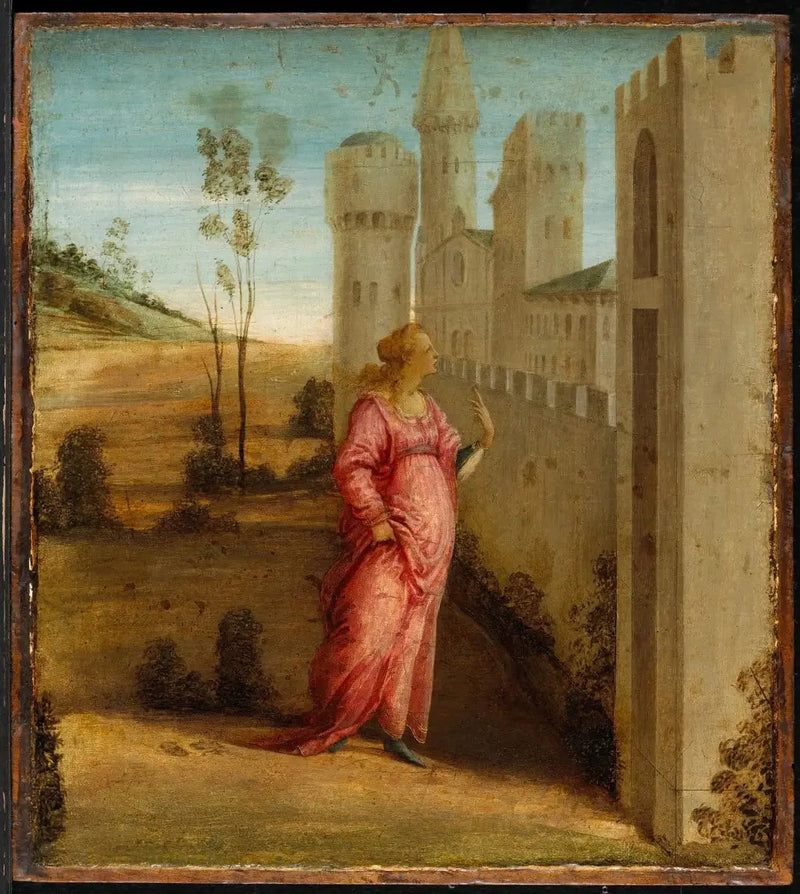 Esther Sarayın Kapılarında - Filippino Lippi