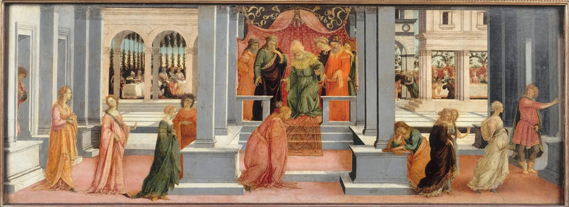Assuérus tarafından seçilen Esther - Filippino Lippi