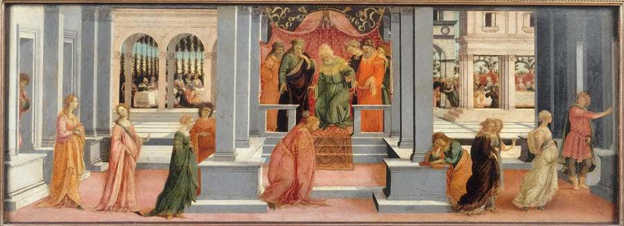 Assuérus tarafından seçilen Esther - Filippino Lippi