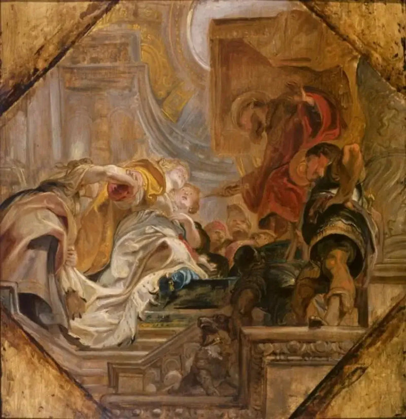 Esther önünde Assuérus - Peter Paul Rubens