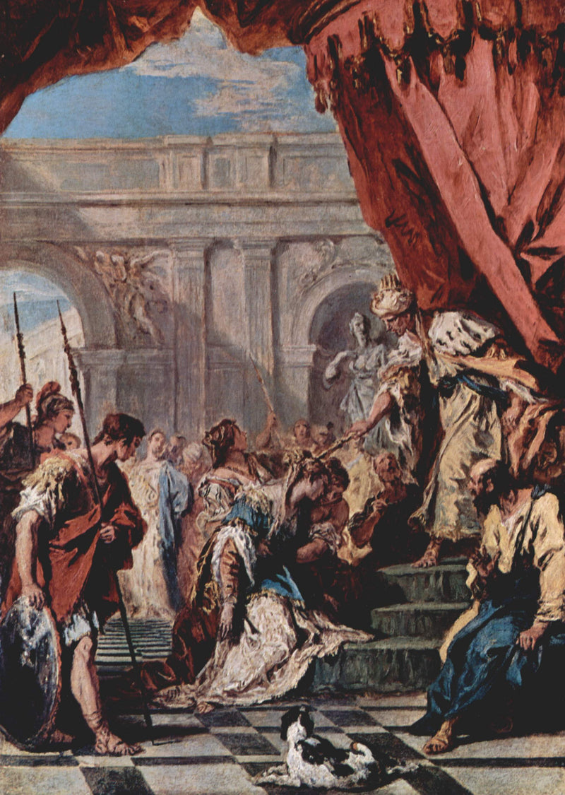 Esther Önünde Assuérus - Sebastiano Ricci