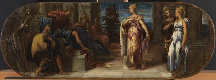 Esther ve Assuérus veya Süleyman ve Saba Melikesi - Jacopo Tintoretto