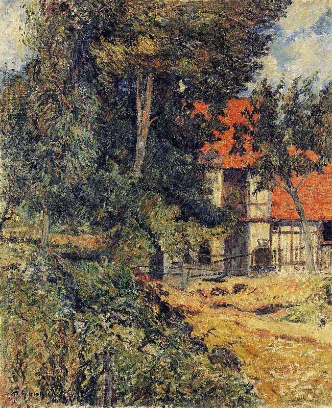 Dieppe Yakınındaki Ahır II, ya da Normandiya'daki Kulübe I - Paul Gauguin