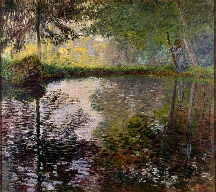 Reproduction du tableau « Étang à Montgeron - Claude Monet » par Alpha Reproduction en peinture à l’huile