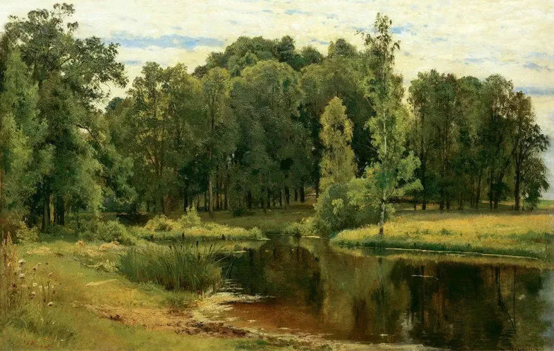 Eski parkta gölet - Ivan Chichkine