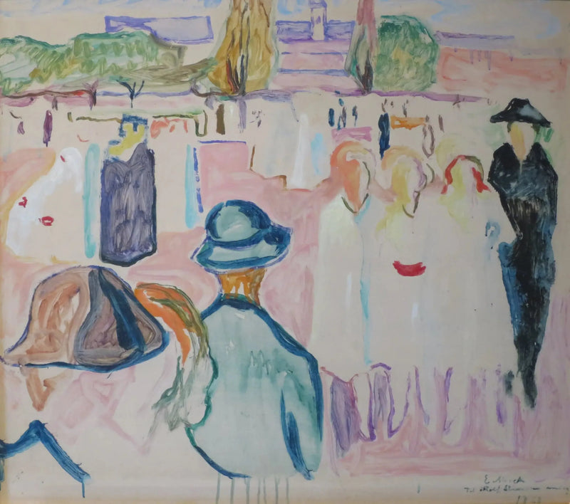 Karl Johan'da Yaz - Edvard Munch