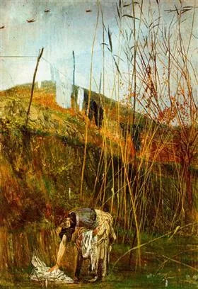 Çamaşır asmak. Falconiera duvar resmi - Giovanni Boldini