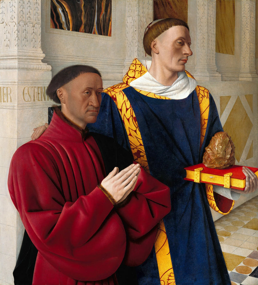 Étienne Chevalier Saint Étienne ile Sunulmuş - Jean Fouquet