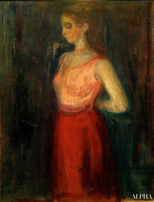 Étude de modèle - Edvard Munch - Reproductions de tableaux et peintures haut de gamme