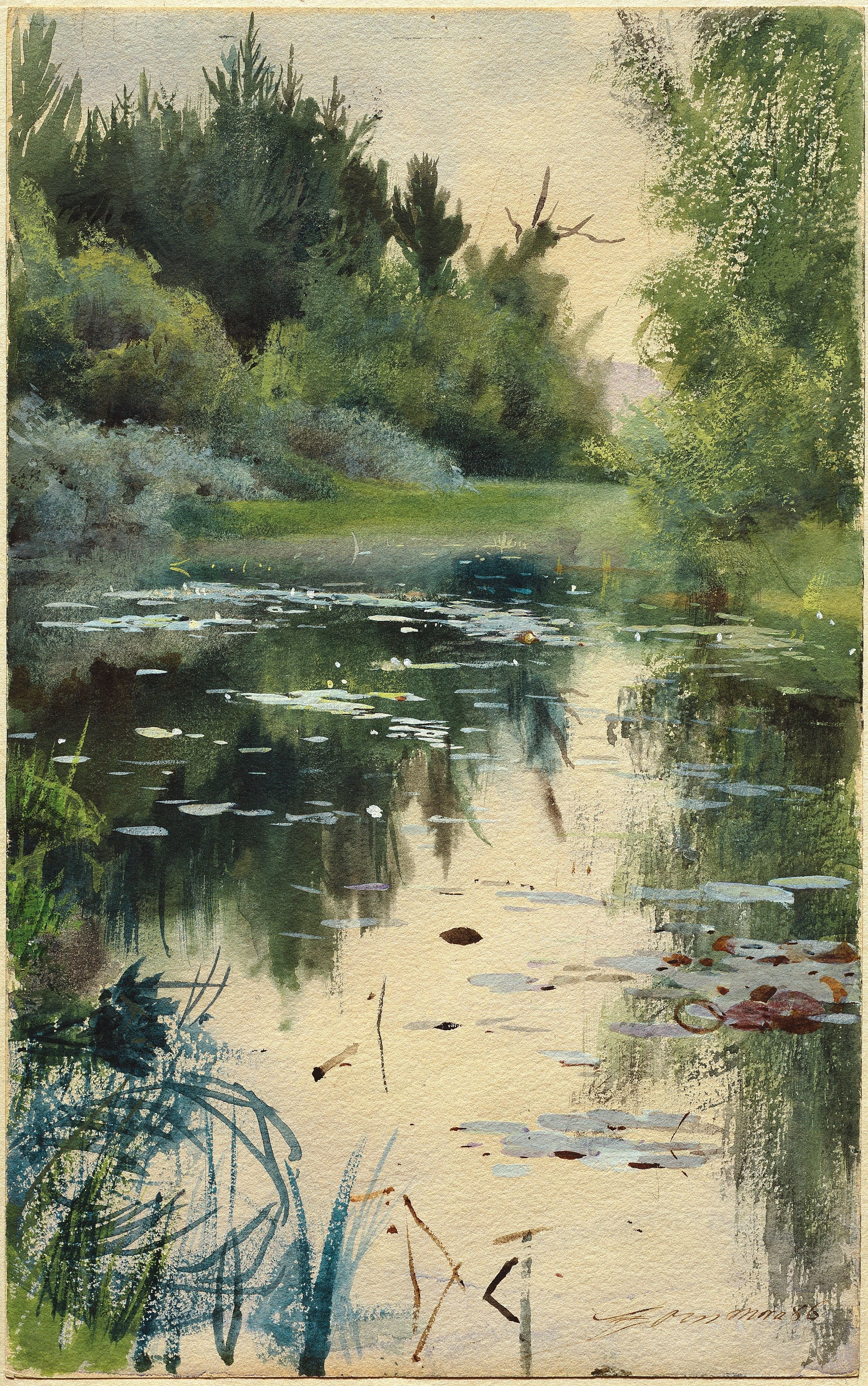 Étude de paysage de Mora - Anders Zorn