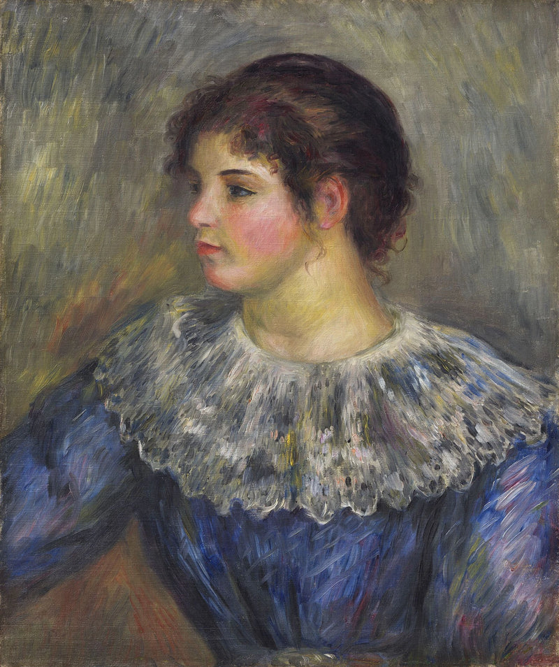 Genç Kızın Büst Portresi - Pierre-Auguste Renoir