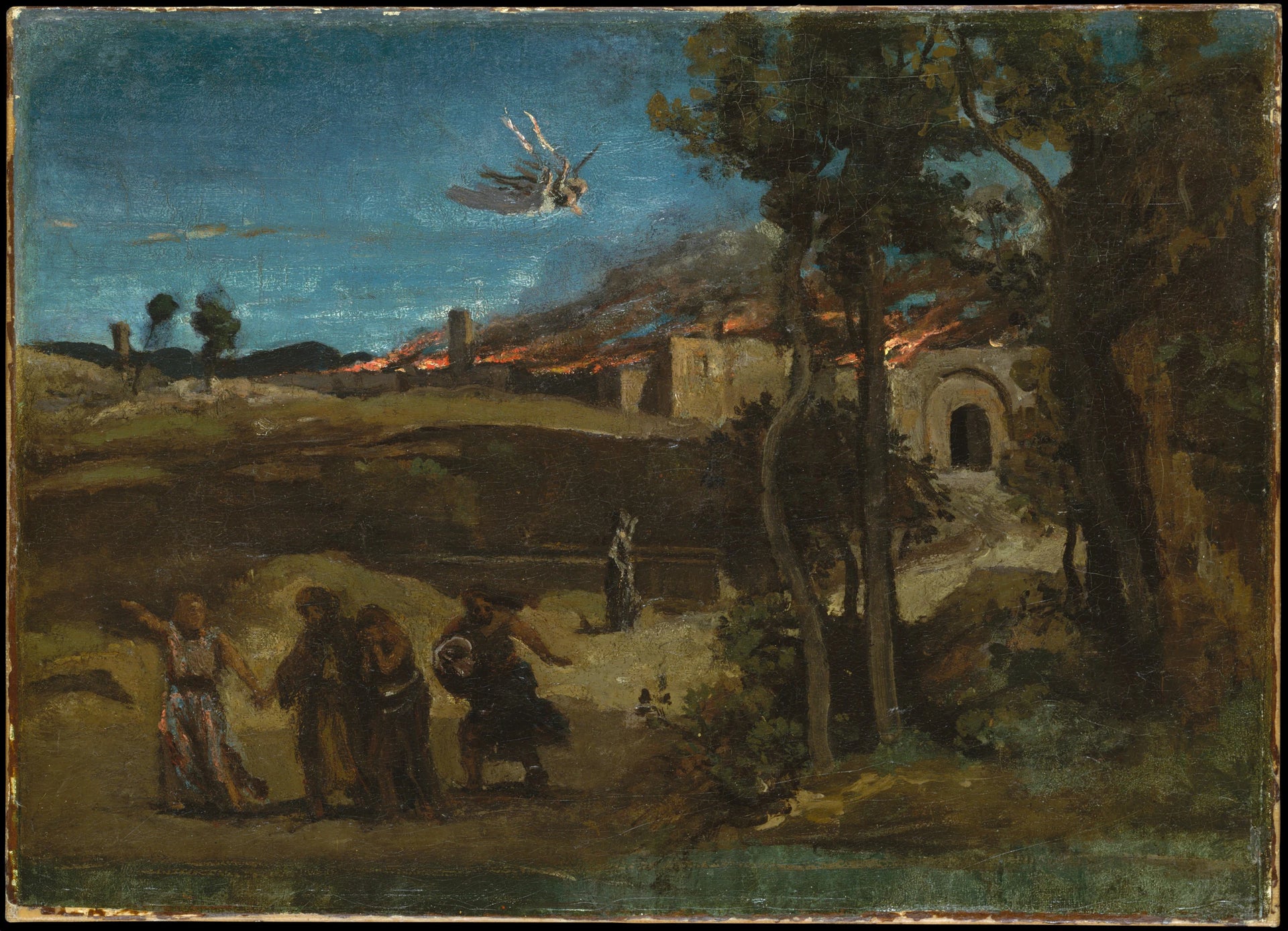 Étude pour La Destruction de Sodome - Camille Corot