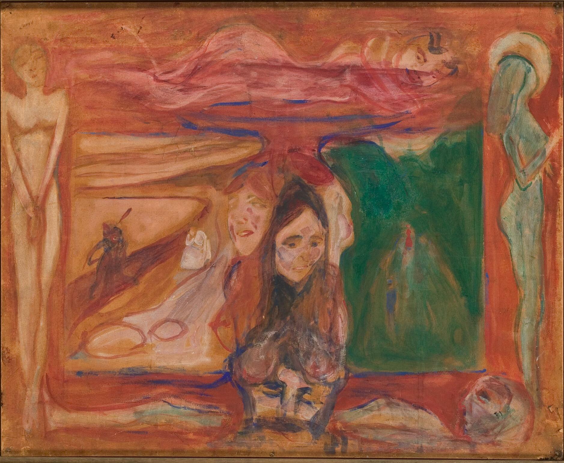 Reproduction du tableau « Étude symbolique - Edvard Munch » par Alpha Reproduction en peinture à l’huile