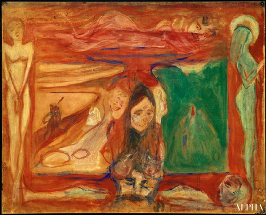 Étude symbolique - Edvard Munch - Reproductions de tableaux et peintures haut de gamme