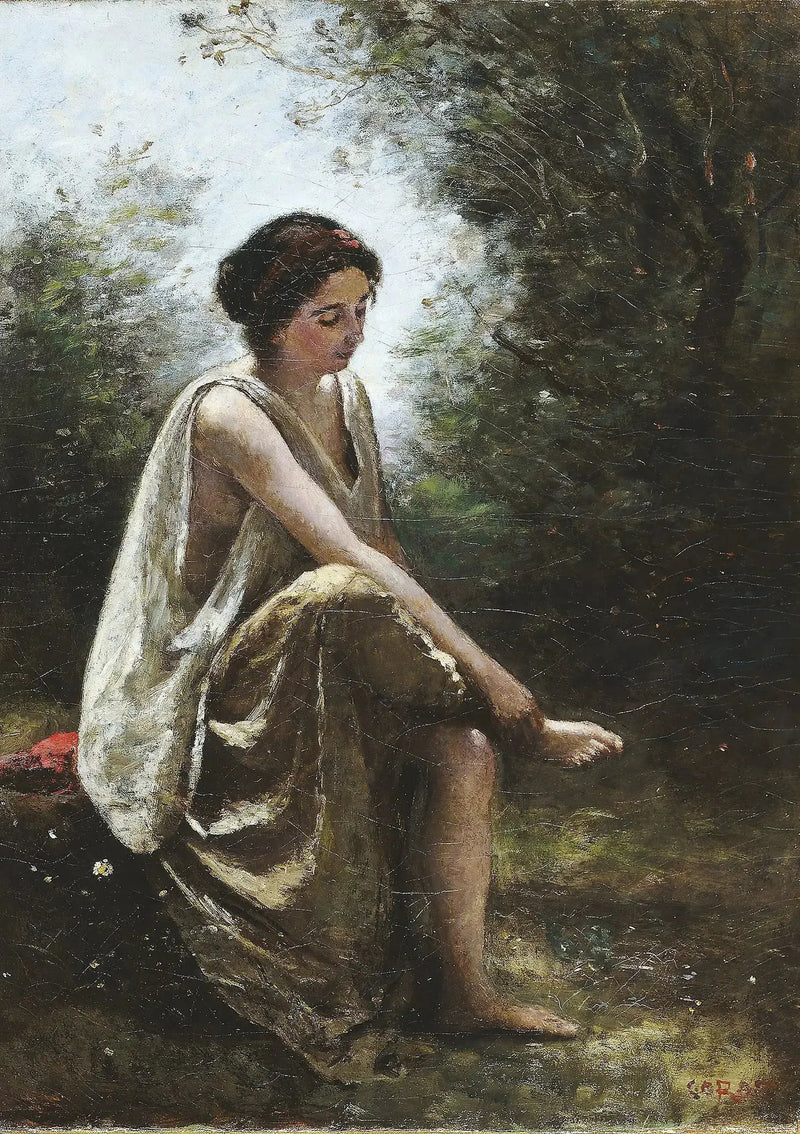 Yaralanmış Eurydice - Jean-Baptiste Camille Corot