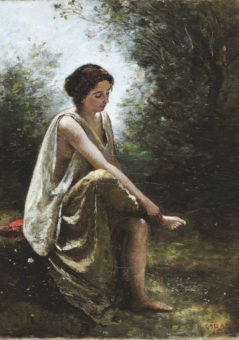 Yaralanmış Eurydice - Jean-Baptiste Camille Corot