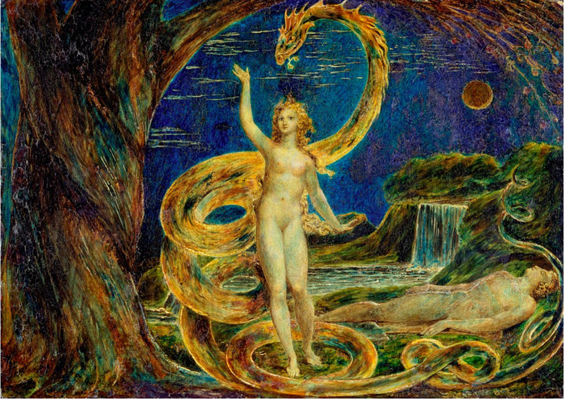 İblis tarafından kandırılan Havva - William Blake