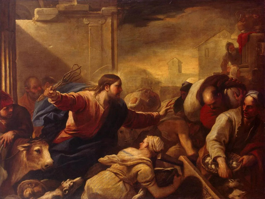 Tapınaktan Tüccarların Kovulması - Luca Giordano