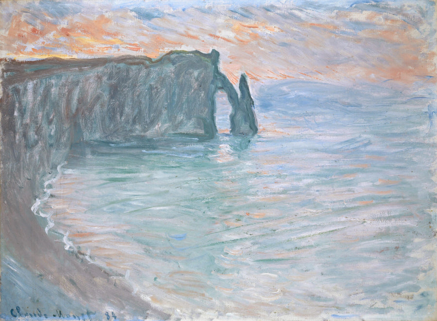 Aval kayalığı, kapı ve iğne - Claude Monet