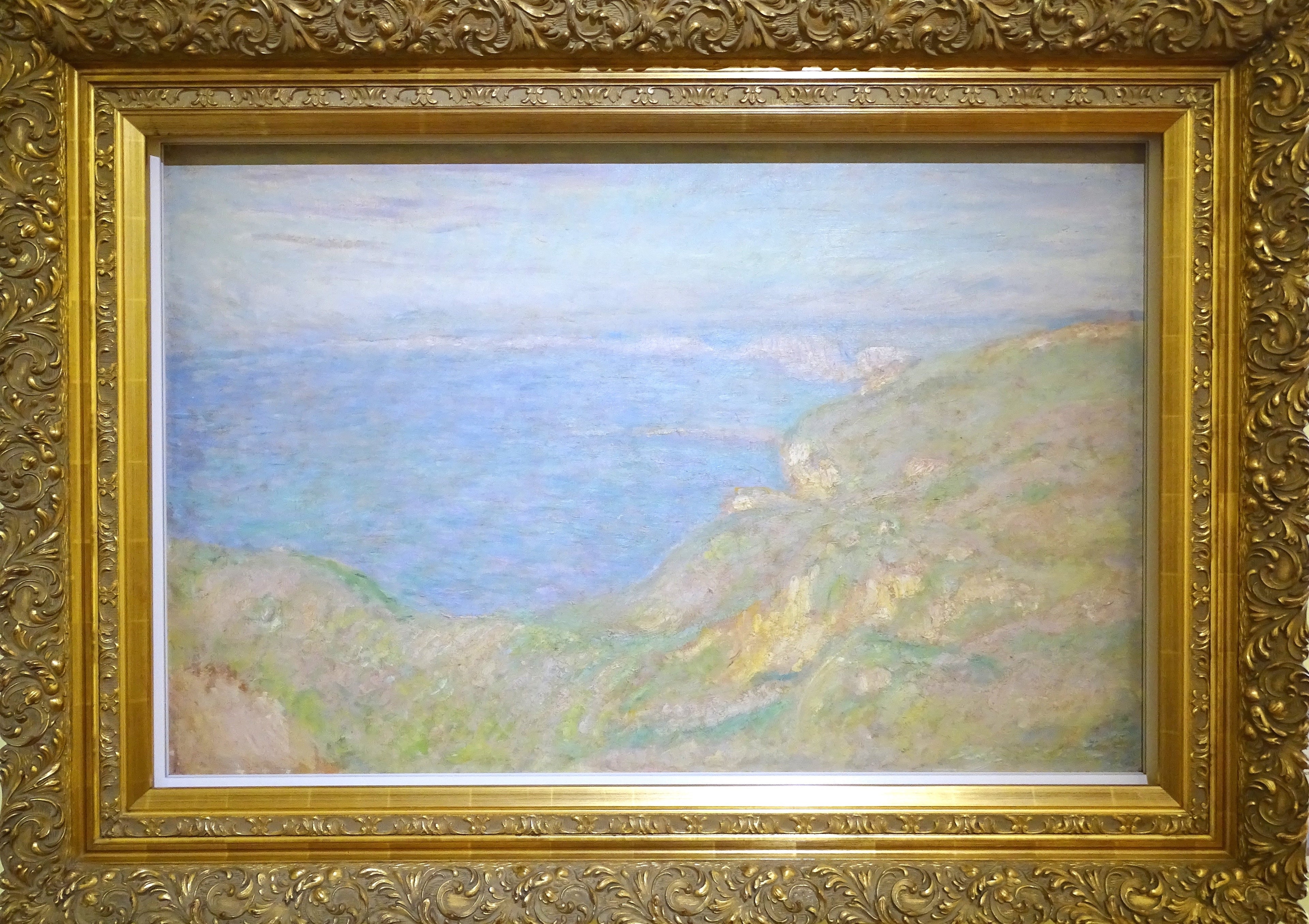 Reproduction du tableau « Falaise de Fécamp - Claude Monet » par Alpha Reproduction en peinture à l’huile