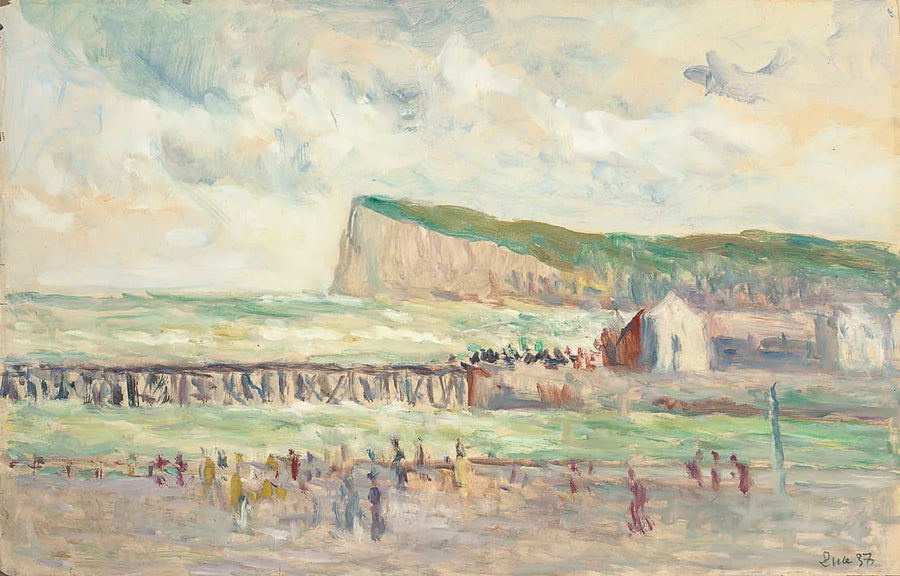 Tréport yakınlarındaki deniz falezi - Maximilien Luce
