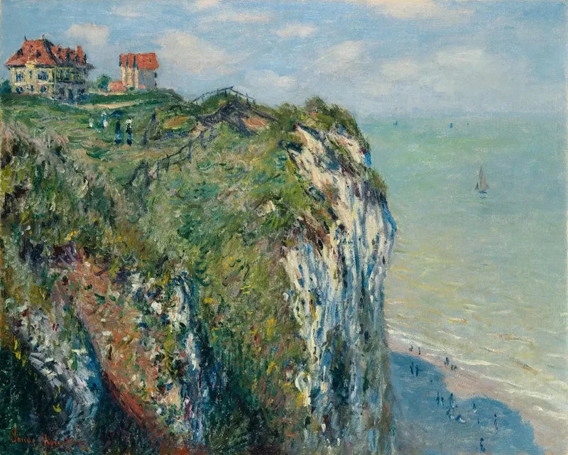 Dieppe W759'daki La Falaise - Claude Monet