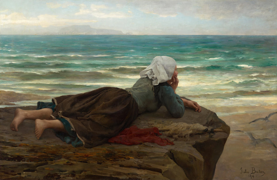 La Falaise (La Falaise) - Jules Breton