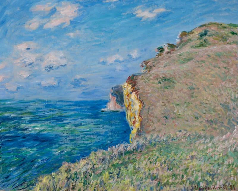 Fécamp'taki uçurum - Claude Monet