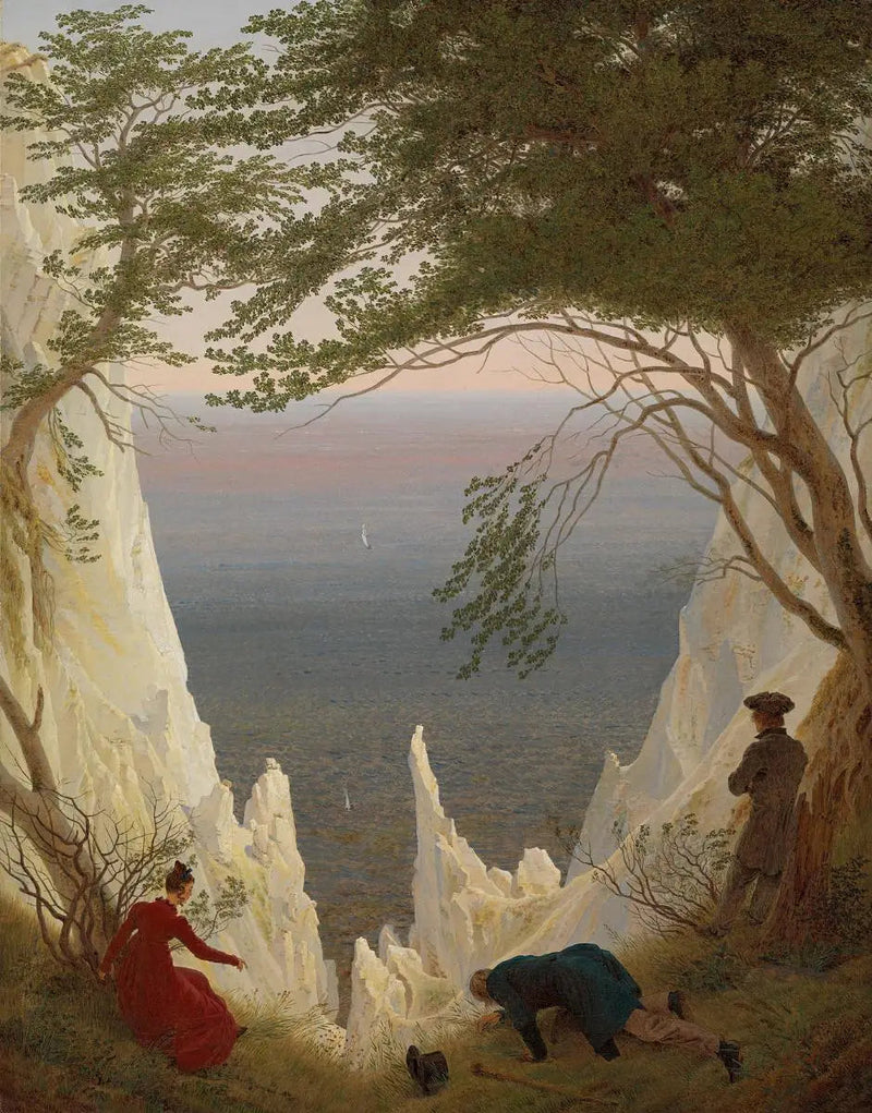 Rügen Adası'ndaki Kireçtaşı Kayalıkları - Caspar David Friedrich