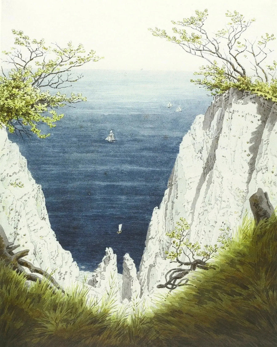 Rügen Adası'ndaki Kireçtaşı Kayalıkları - Caspar David Friedrich