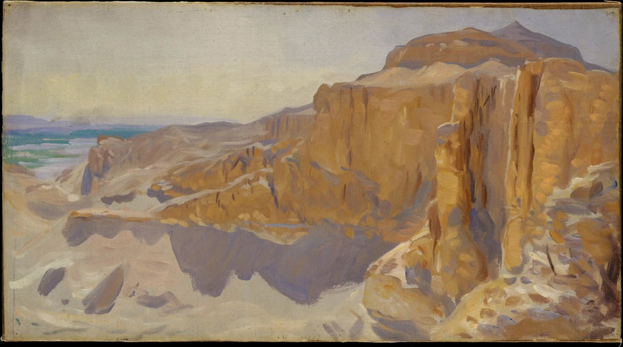 Deir el-Bahri Kayalıkları, Mısır - John Singer Sargent