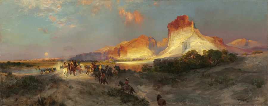 Green River Kayalıkları, Wyoming - Thomas Moran