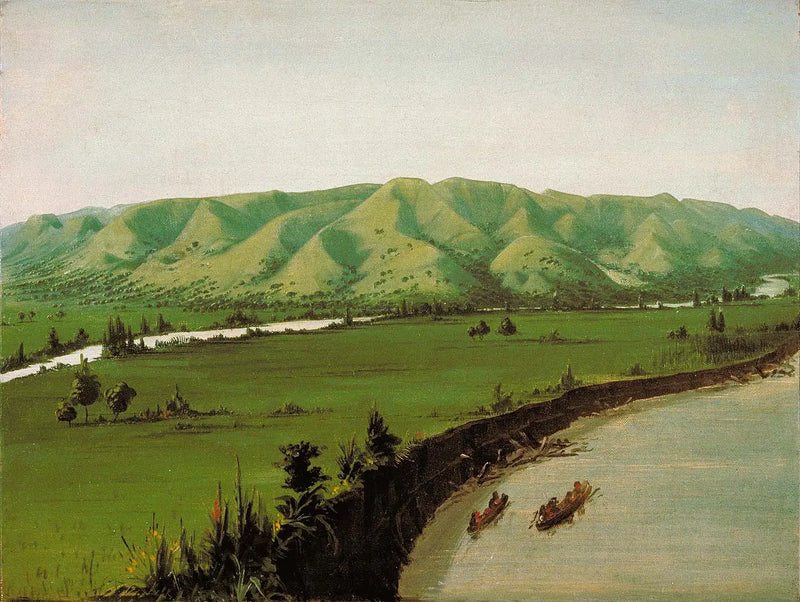 Nishnabottana Kayalıkları, Saint-Louis'in 1.070 mil üzerinde - George Catlin