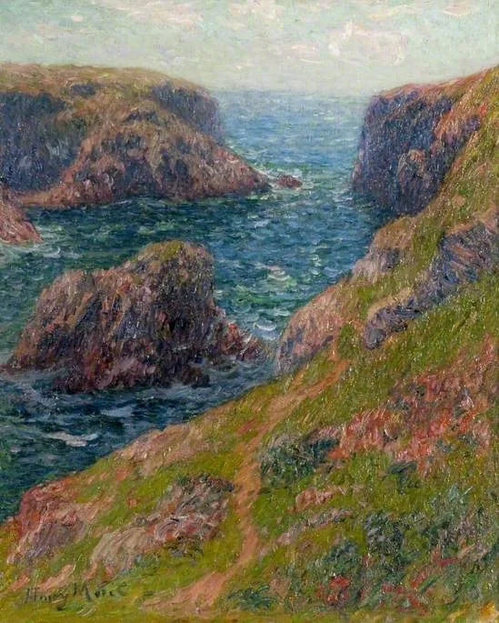 Port-Domois Kayalıkları, Belle-Île - Henry Moret
