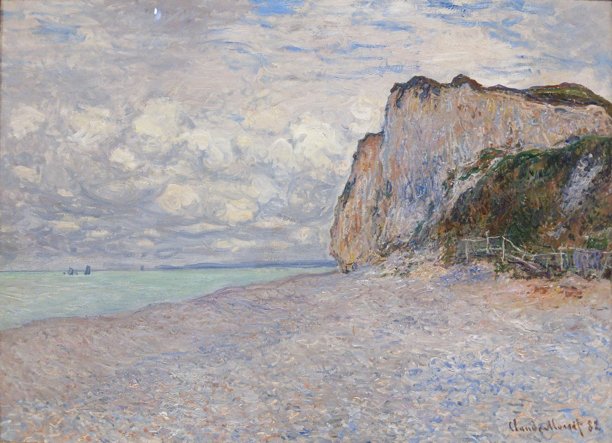 Falaises près de Dieppe W719 par Claude Monet, Carnegie Museum of Art