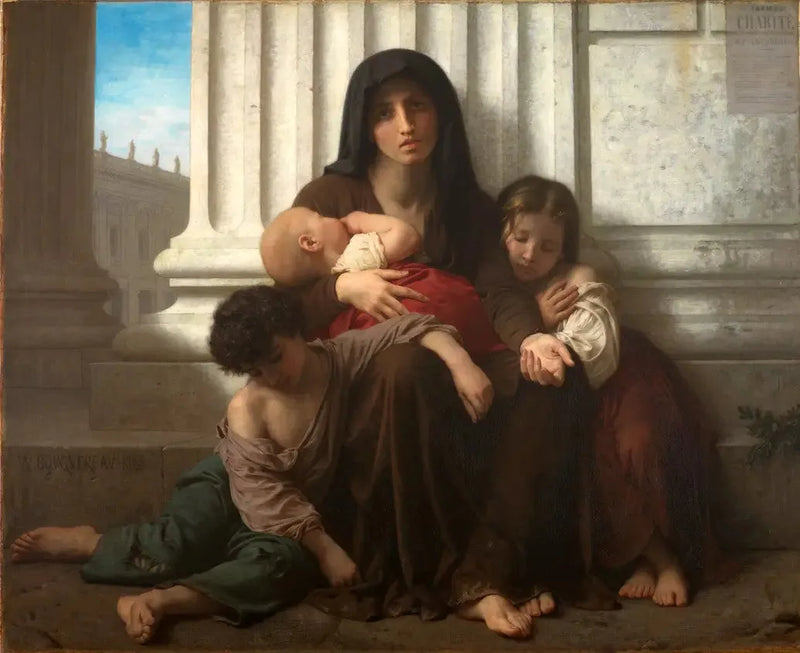 Yoksul Aile - Bouguereau