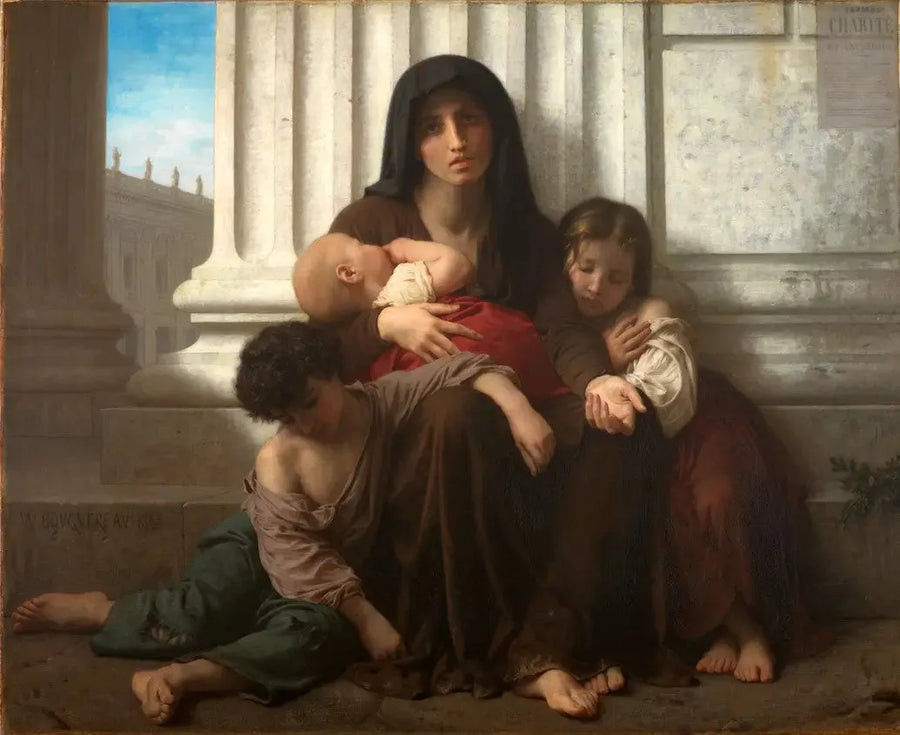 Yoksul Aile - Bouguereau