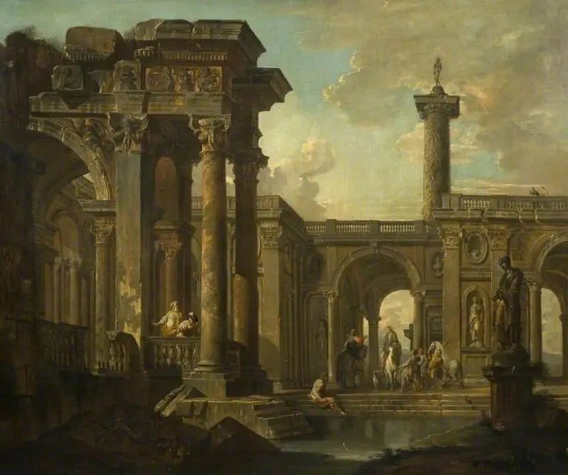 Klasik kalıntılarla mimari hayal gücü - Giovanni Paolo Panini