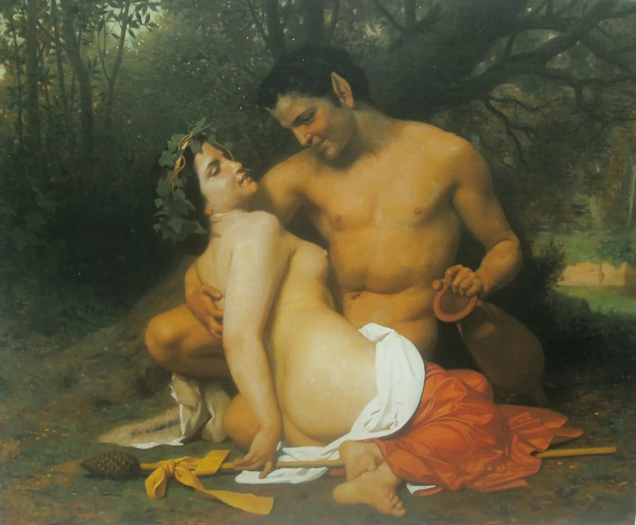 Faune ve Bacchante - Bouguereau