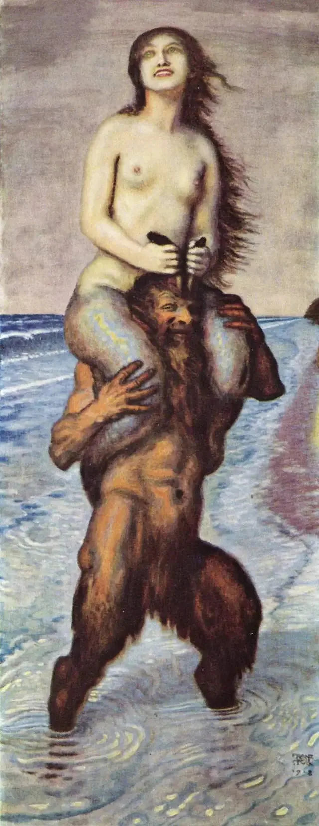 Fauna ve Siren - Franz von Stuck
